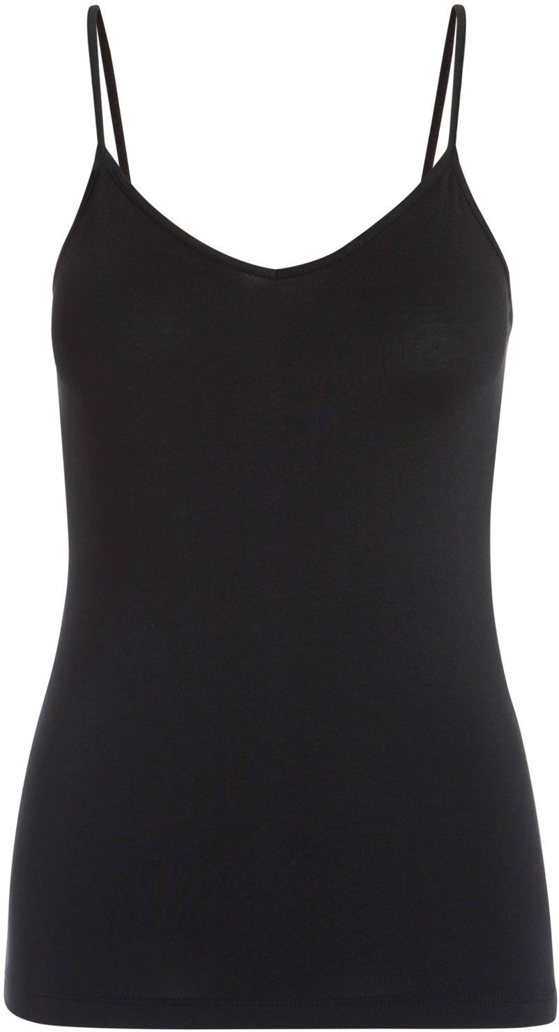 PIECES - Sirene Singlet - Black Toppe