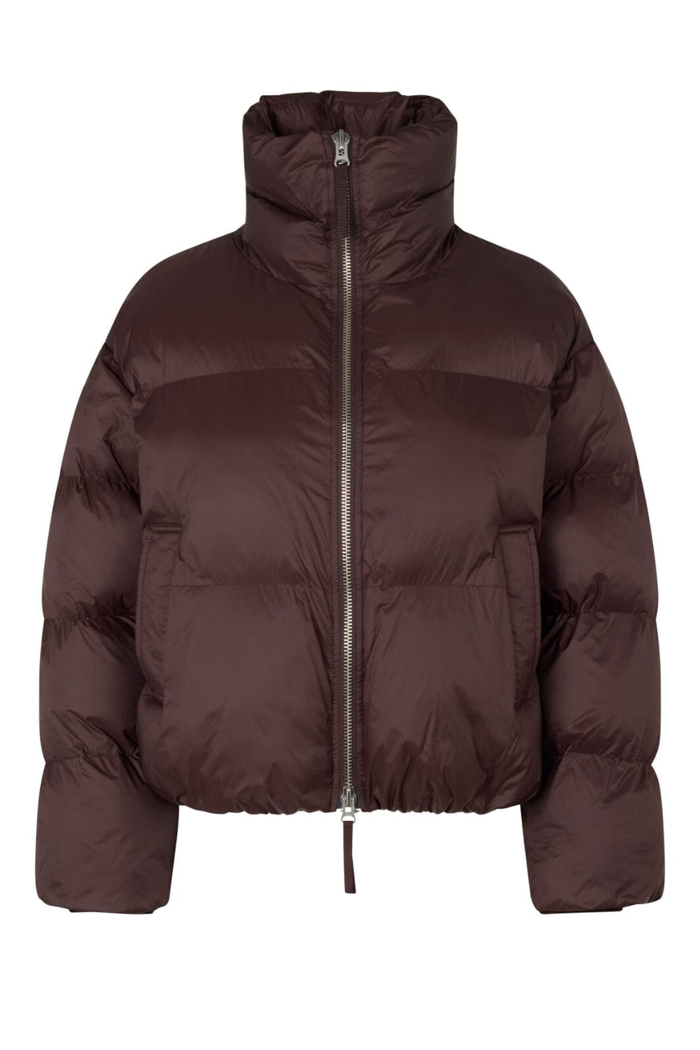 Second Female - Riya Puffer Jacket 59951 - 6021 Chocolate Plum