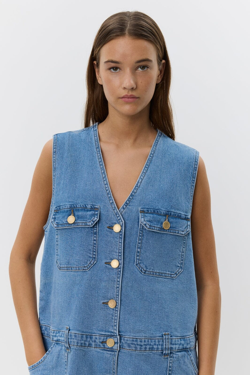 Sofie Schnoor - Albertinesw Dress S252186 - 9106 - Denim Blue
