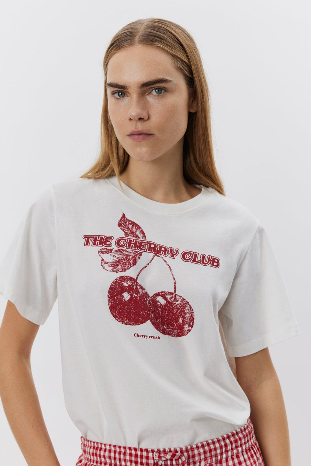 Sofie Schnoor - Zenasw T-Shirt S251435 - 0152 - Snow White Red T-shirts