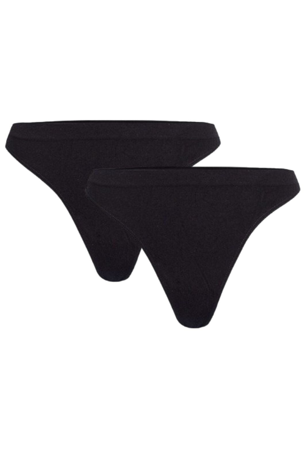 Soft basic - Haily string 2 pak - black Trusser