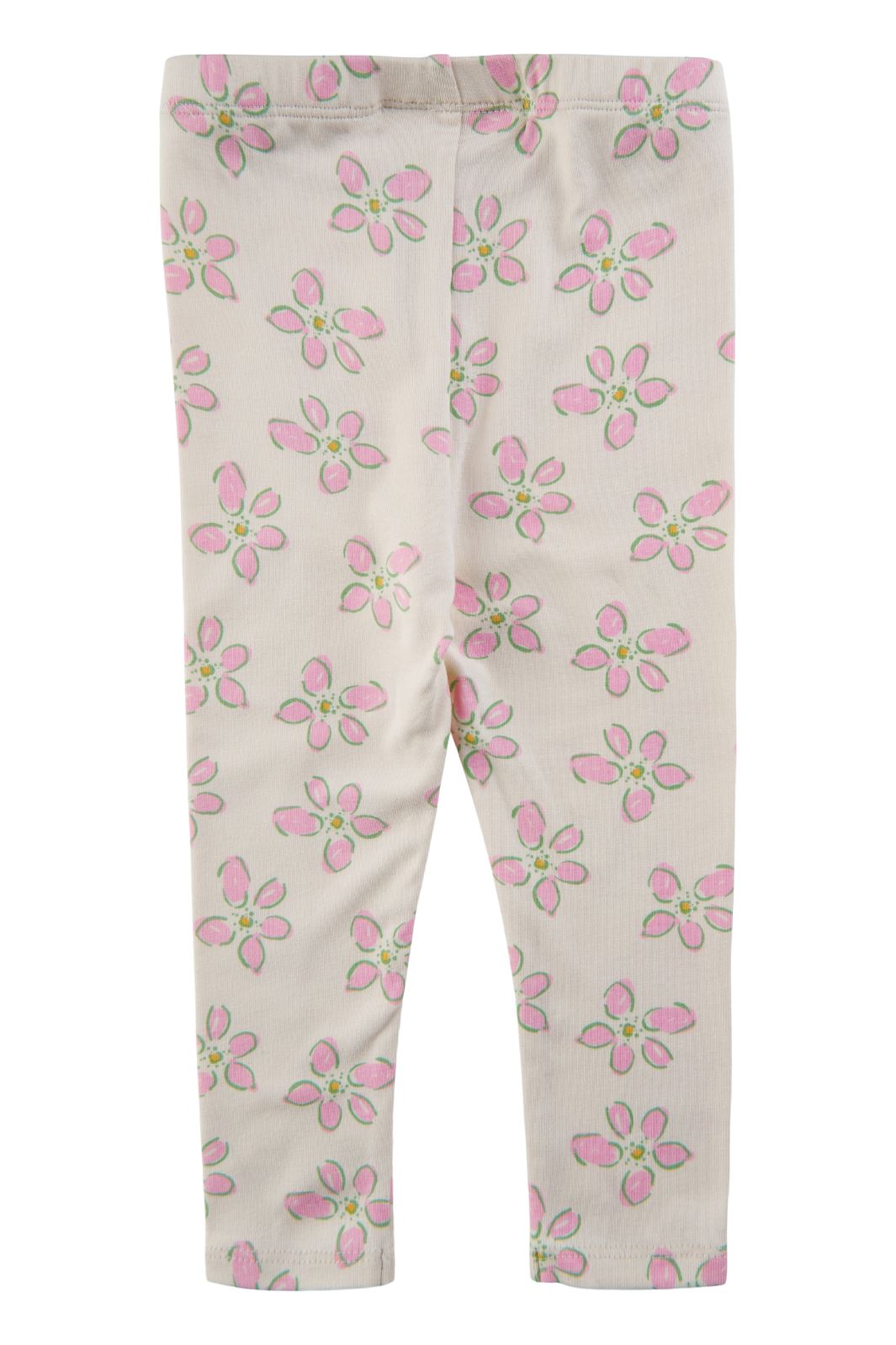 Soft Gallery - SGBaby Paula Spring Flowers Leggings - Gardenia Leggings