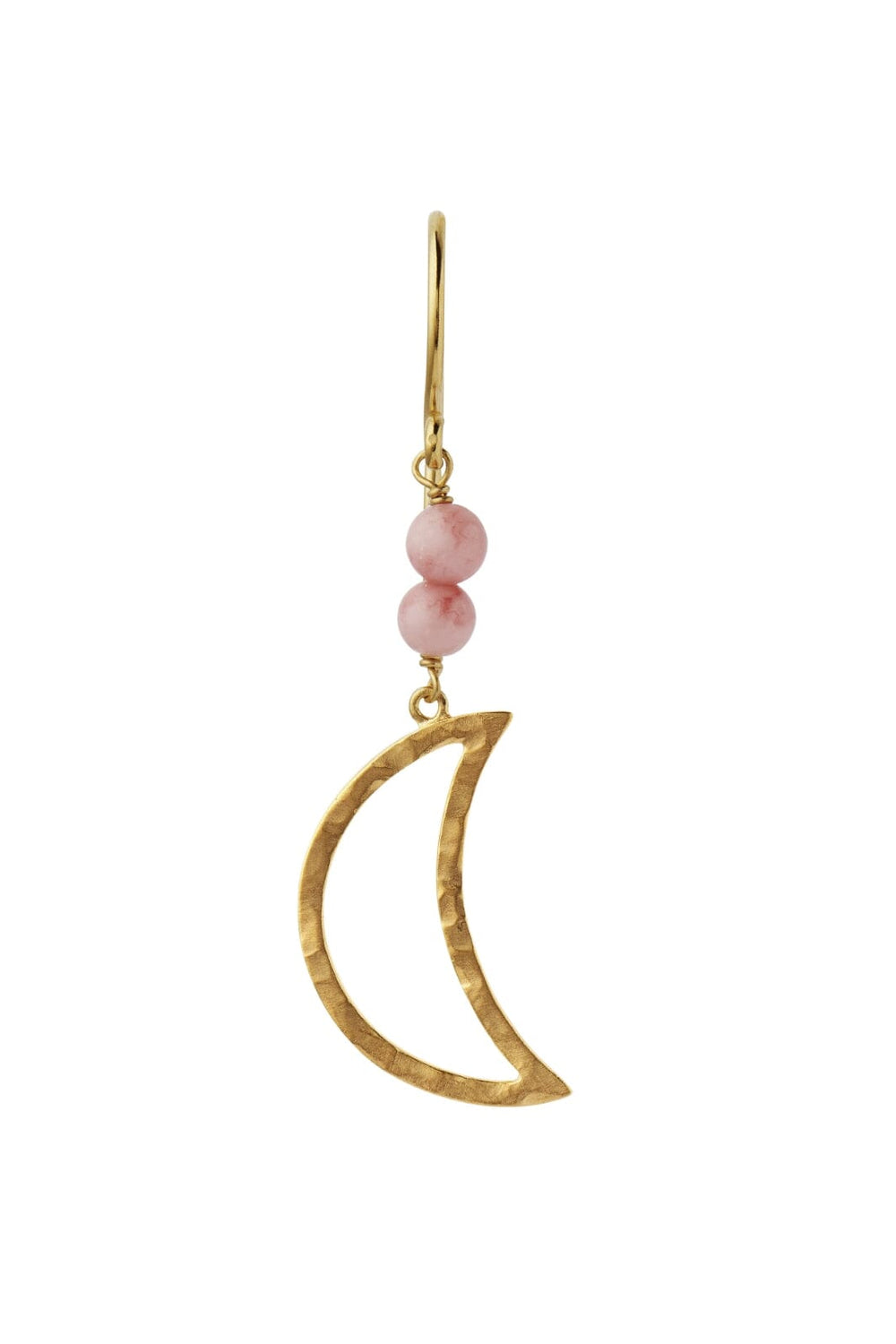 Stine A - Bella Moon Earring With Coral - 1342-02-S Øreringe