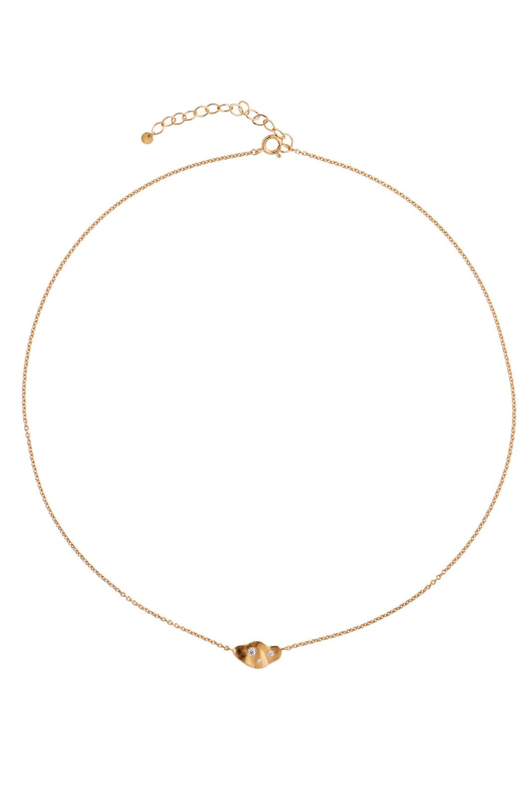 Stine A - Clear Sea Necklace With Stones Gold - 2036-02-Os Halskæder