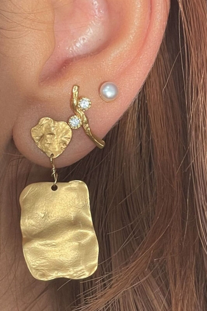 Stine A - Golden Reflection Earring - 1324-02-S Øreringe