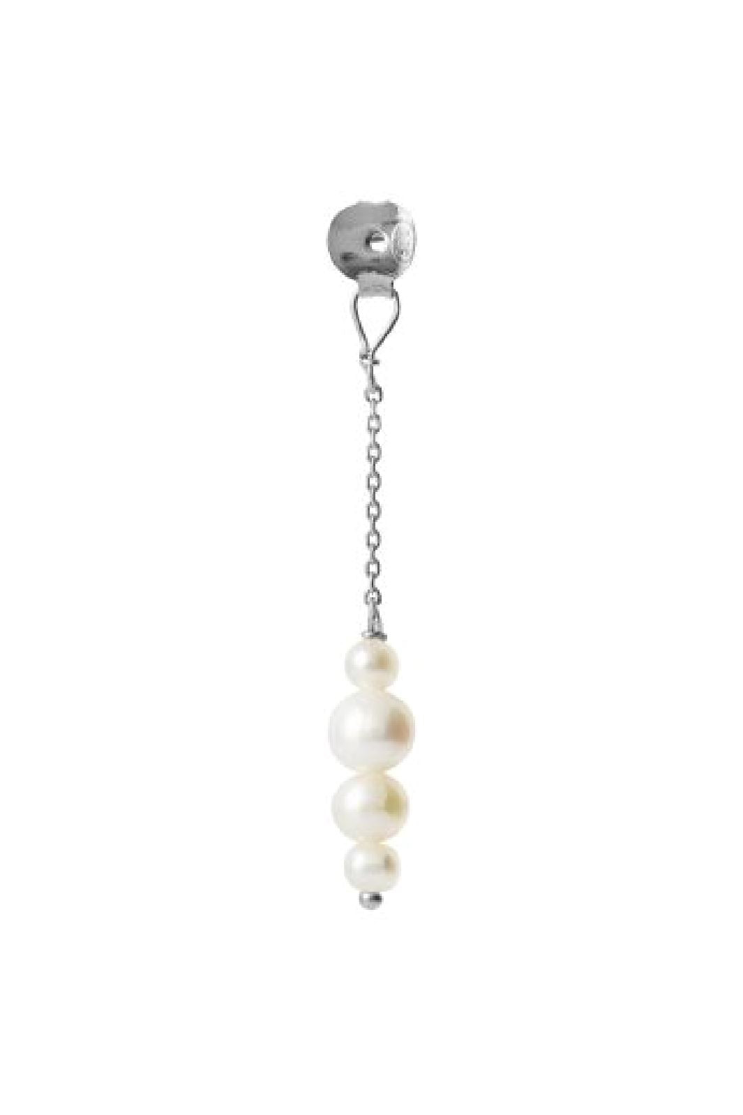Stine A - Pearl Berries Behind Ear Earring 1310-00 - Silver Øreringe