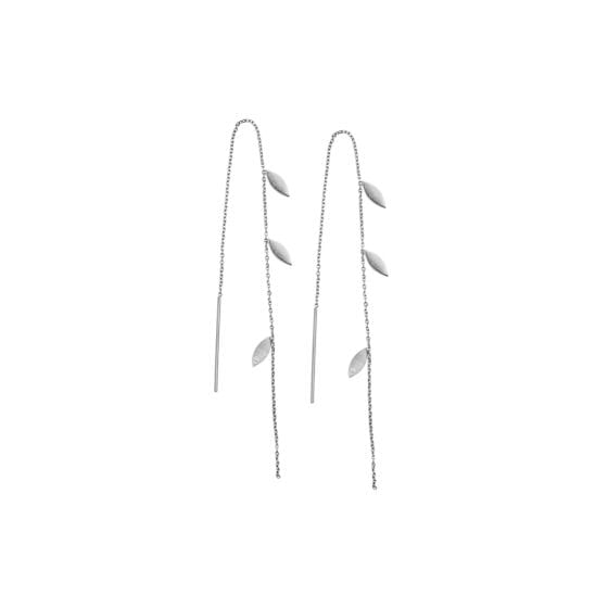 Stine A - Three Leaves Earring Silver - 1042-00-S Øreringe