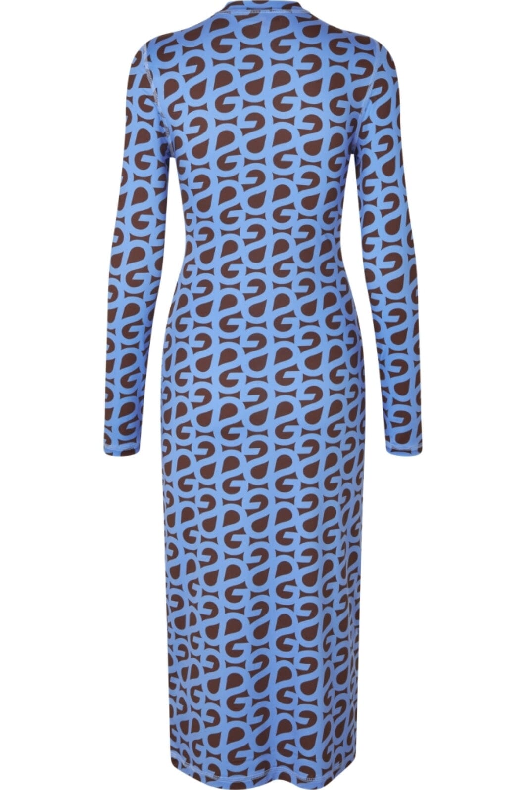 Stine Goya - 2244 Stocking Jersey, Pullover Long Sleeve Midi Dresssg-ss25-d074-2244 - Sg Logo