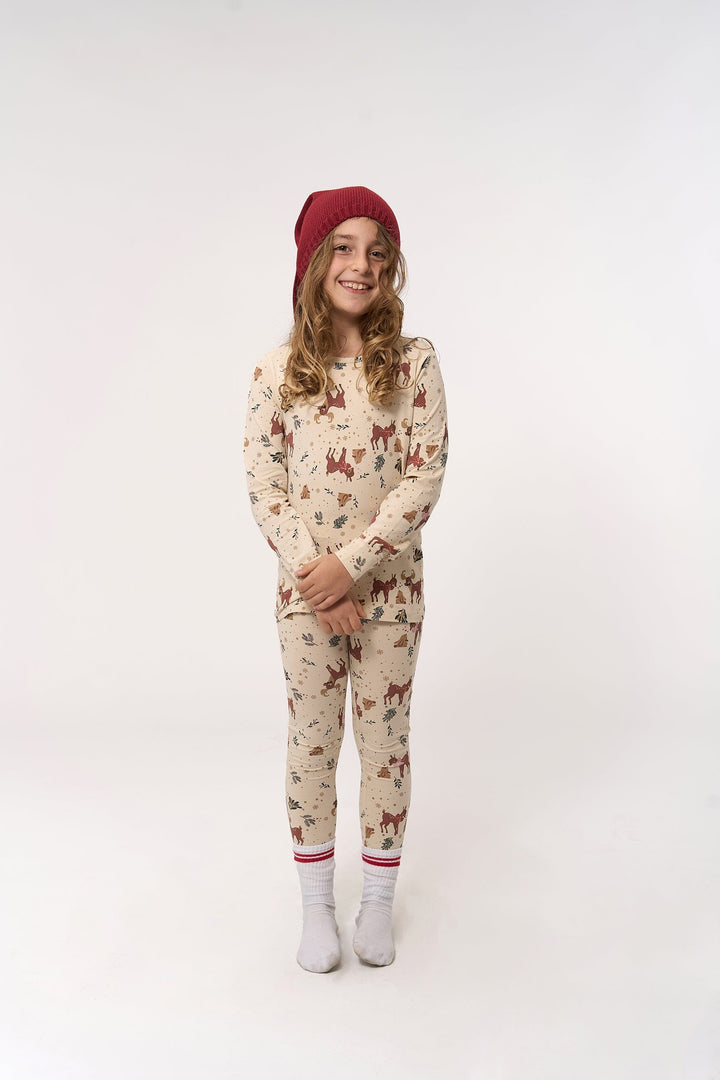 The New - Tnholiday Nightset TN5960 - White Swan Aop Nattøj