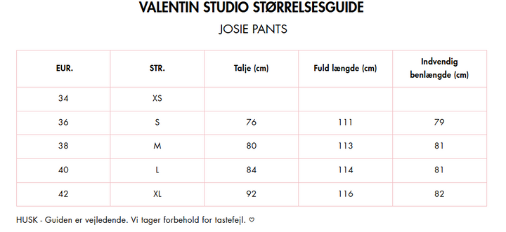 Valentin Studio - Josie Pants - Ivory Bukser