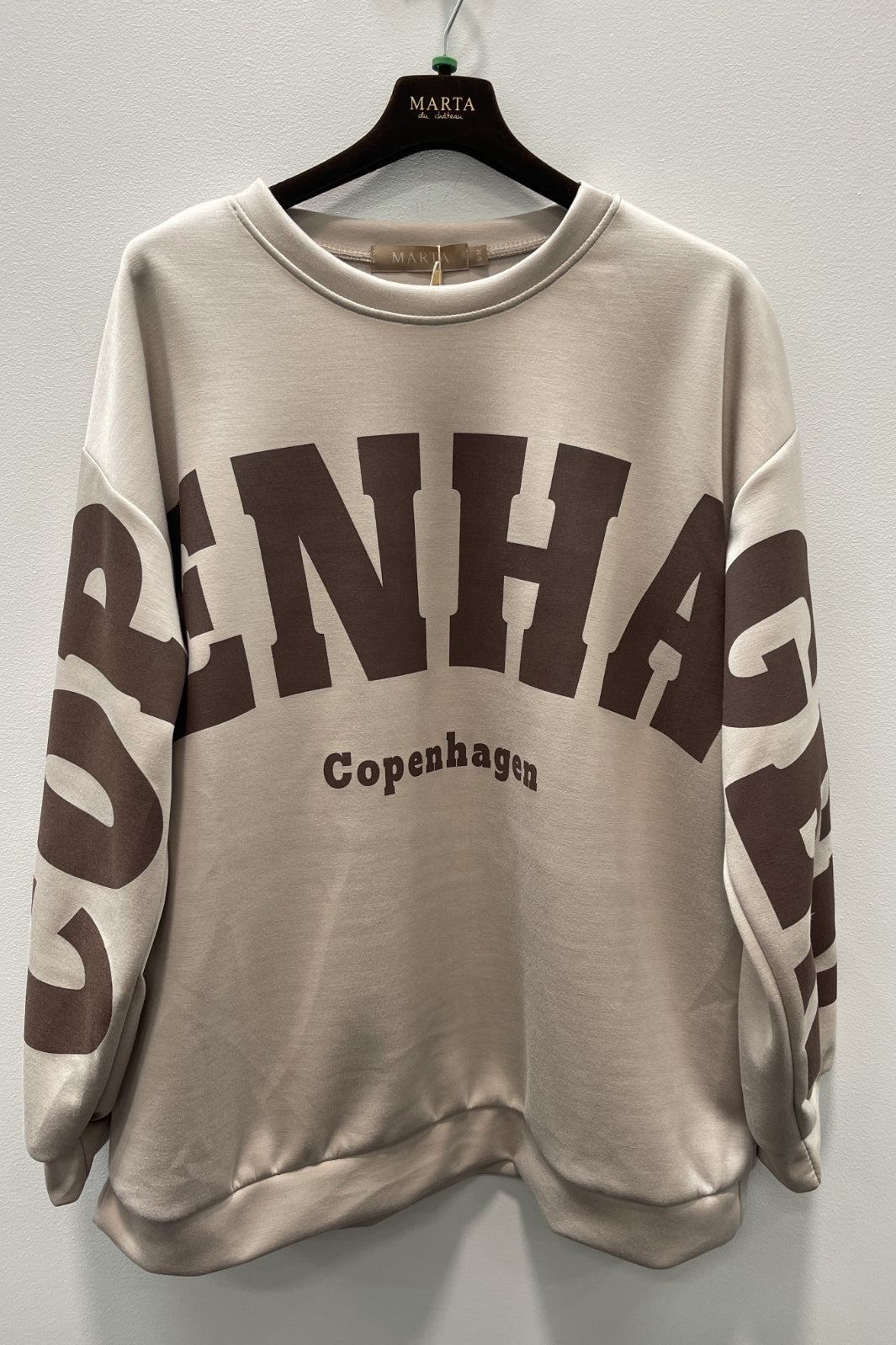 Marta Du Chateau - Mdchibiscus Sweatshirt 22659 - Beige