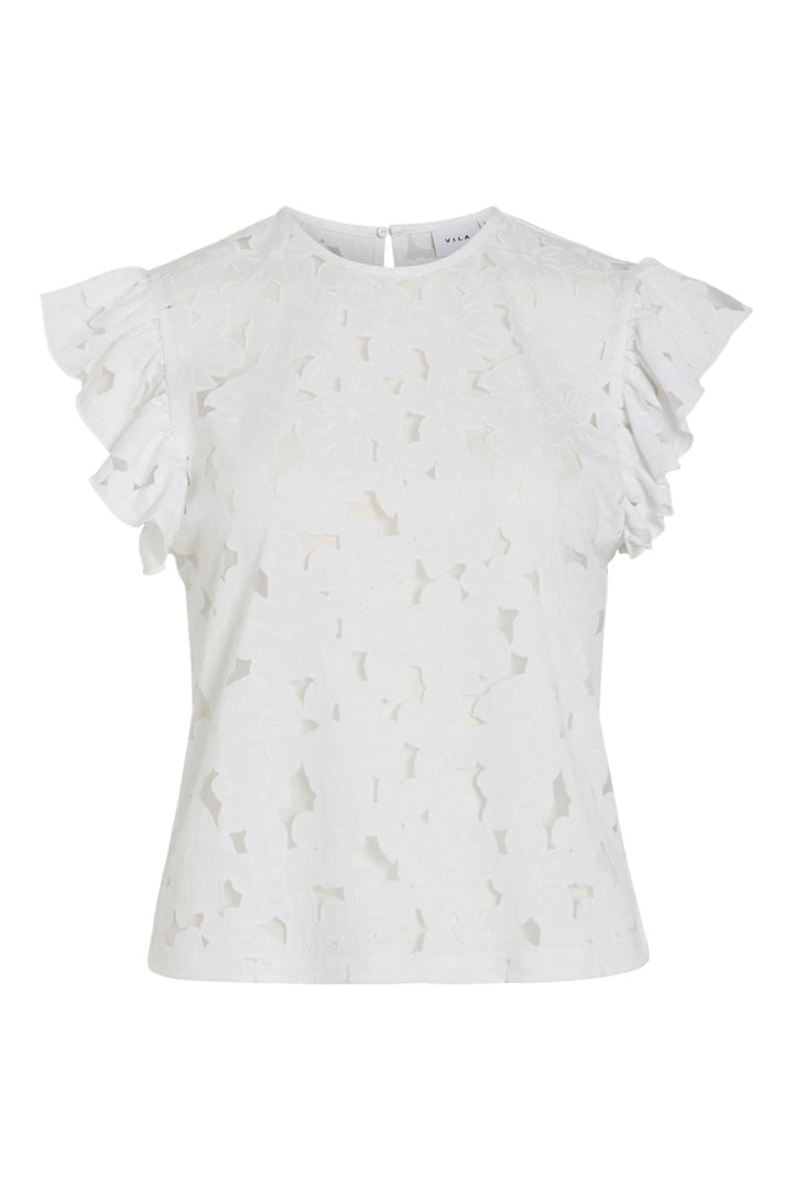 Vila - Vifia C/S Top - 4977495 Cloud Dancer