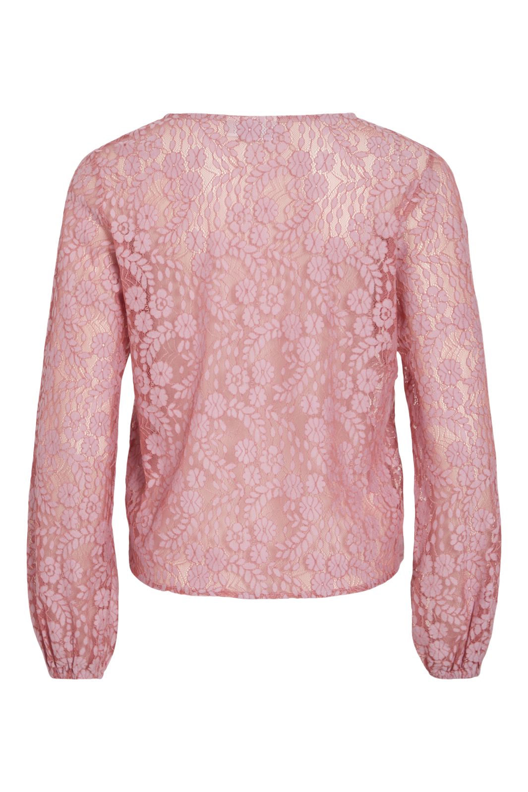 Vila - Vihibo L/S Lace Top - 4900038 Ballerina Two Tone Lace