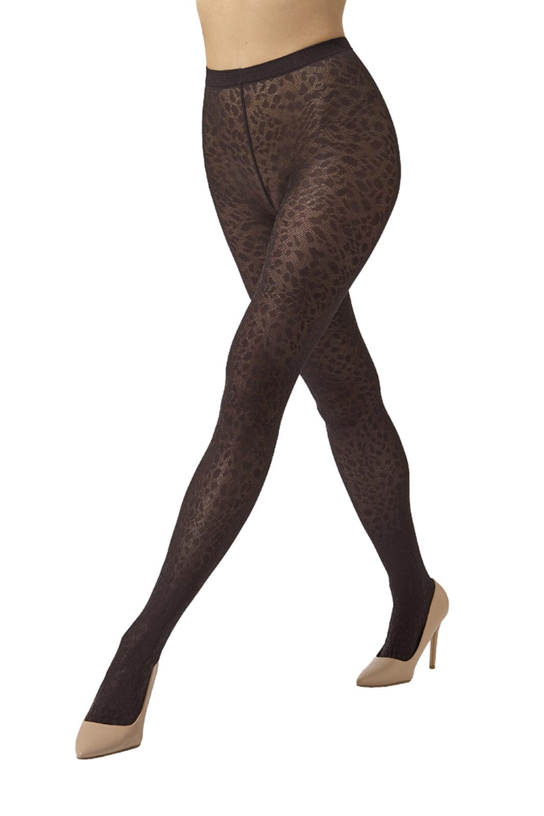 Wolford - Wdpantera Tights17658 - 4870 Dark Wood Strømpebukser
