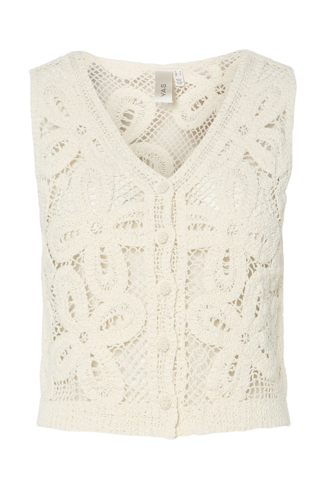 Y.A.S - Yasanula Sl Crochet Top - 4726038 Birch