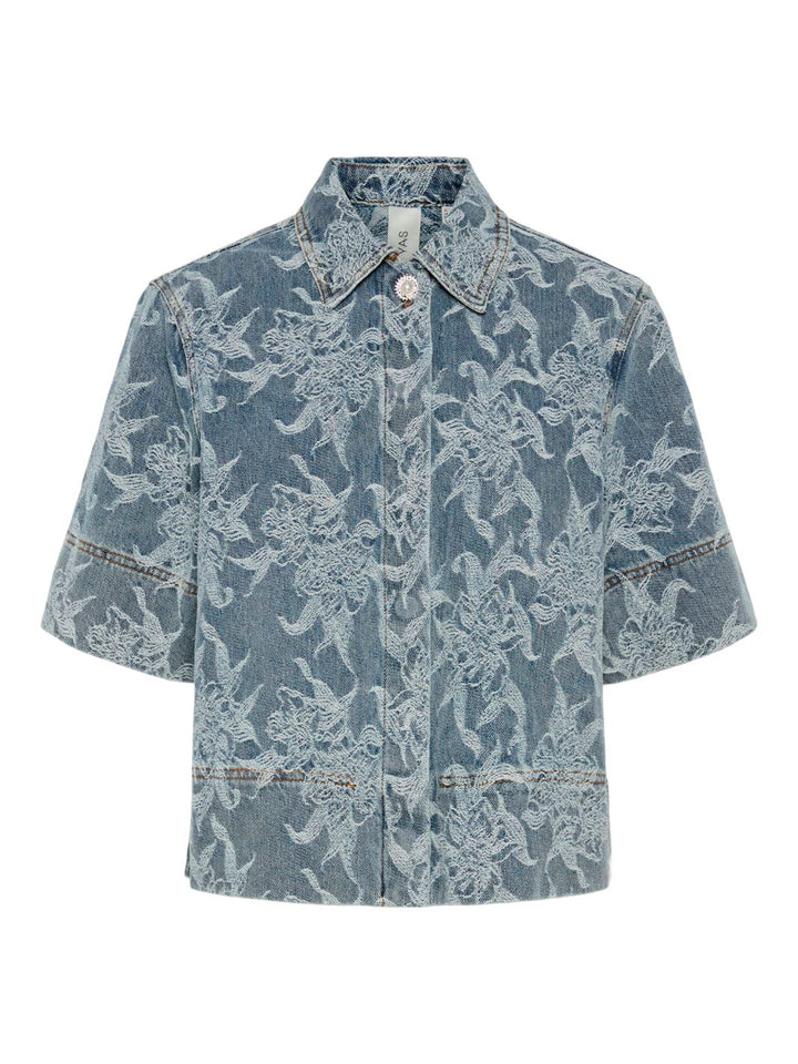 YAS - Yasflamera 2/4 Denim Shirt - 4680586 Light Blue