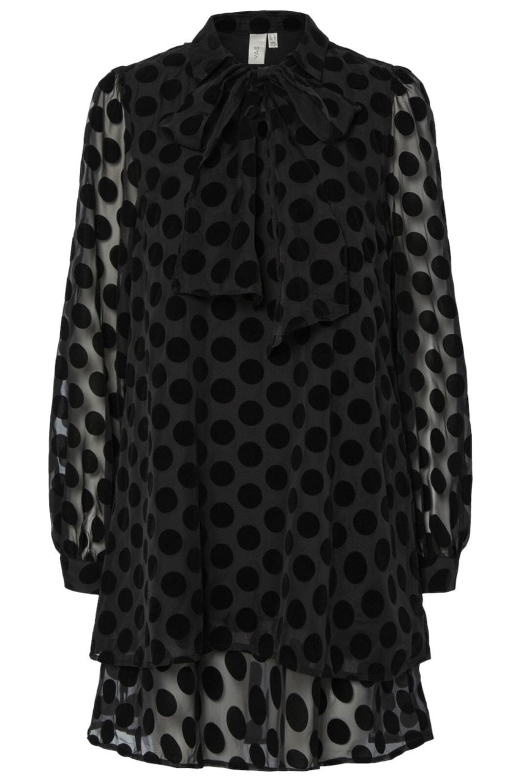 Y.A.S - Yasflocki Ls Dress - 4761662 Black Kjoler