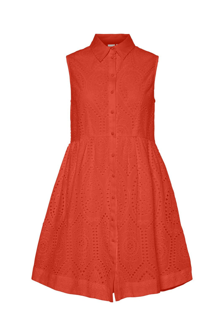 Y.A.S - Yasholi Sl Shirt Dress - 4712909 Cherry Tomato