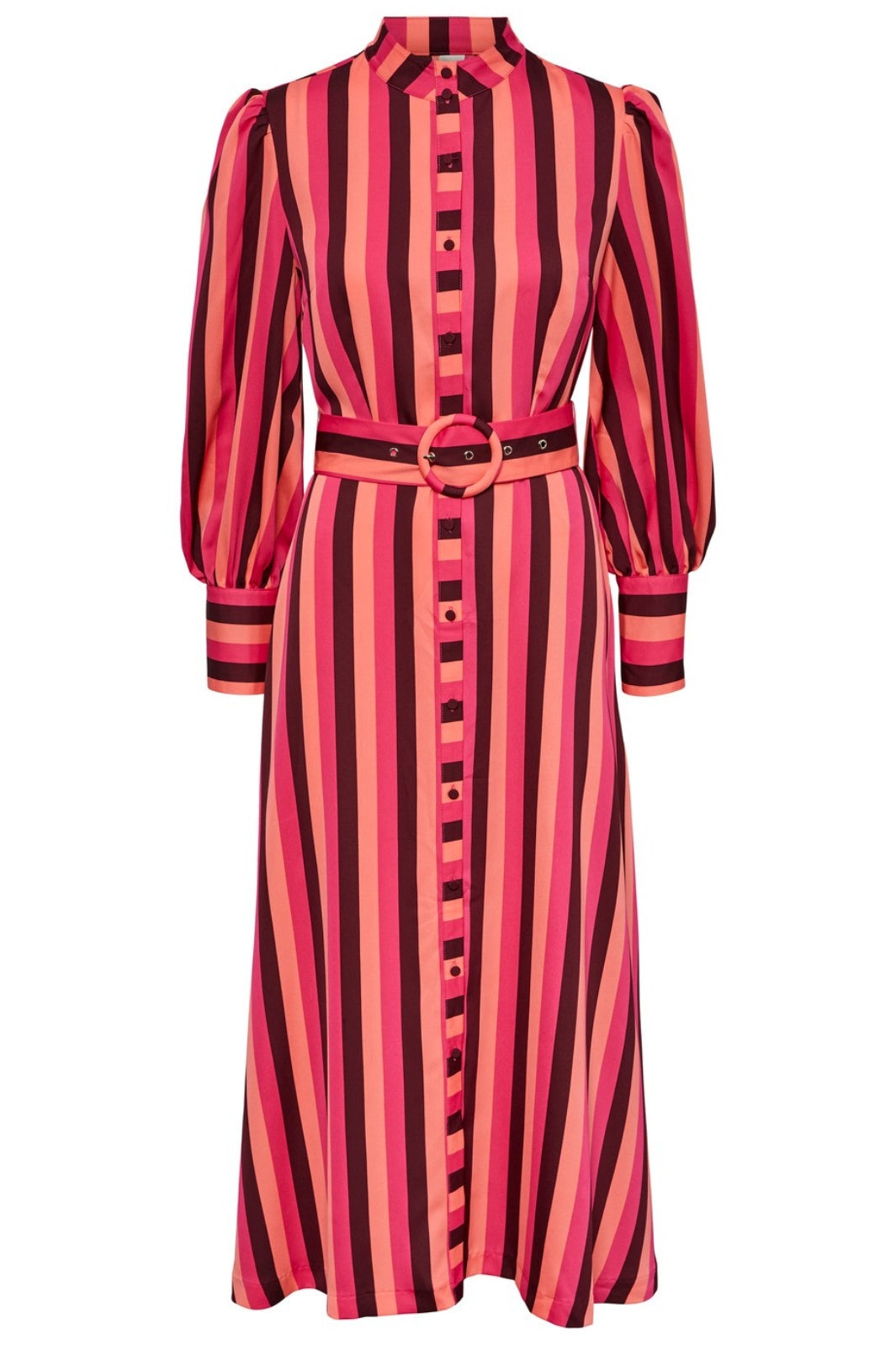 Y.A.S - Yasniala Ls Long Shirt Dress S. - Winetasting Kjoler