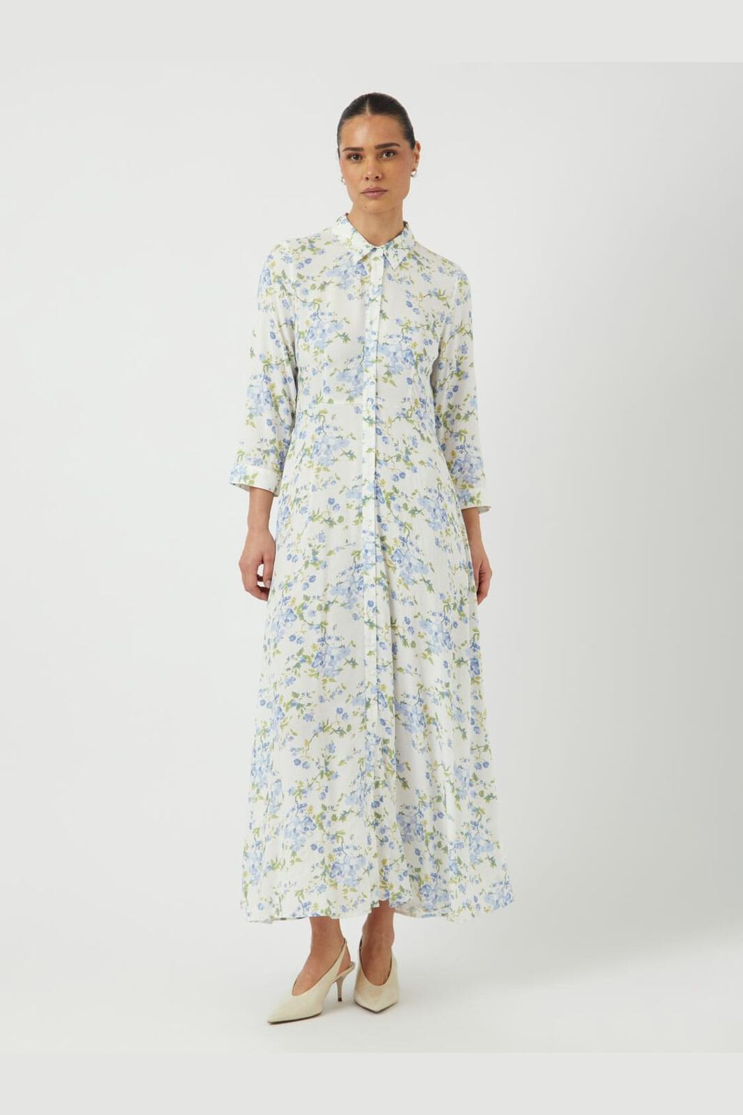 Y.A.S - Yassavanna Long Shirt Dress - 4745084 Star White Sumelli
