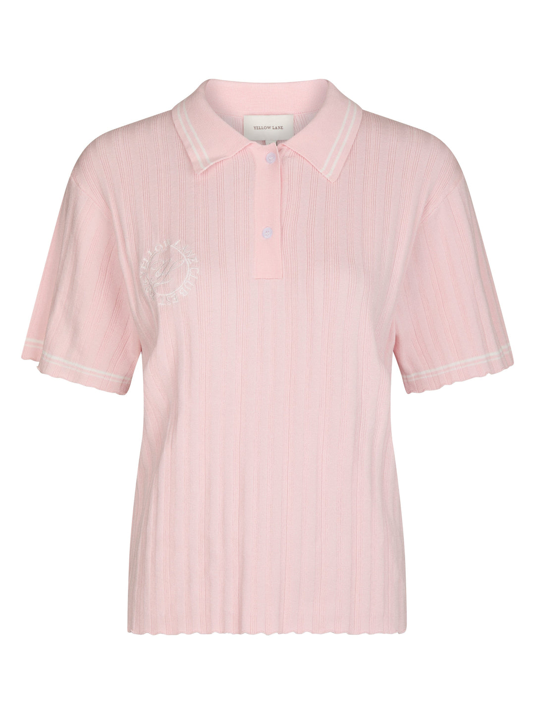 Yellow Lane - Alpha Polo 165405 - 754 - Light Pink Strikbluser