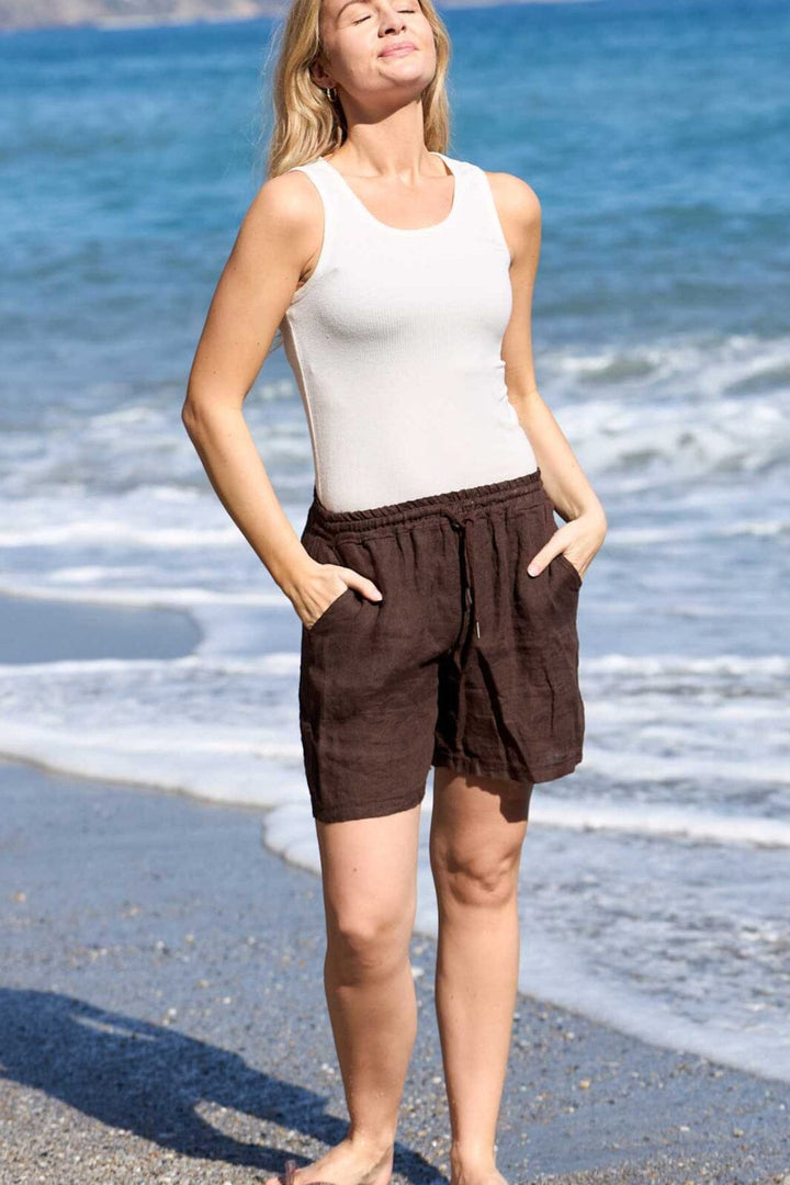 Linnen shorts dames