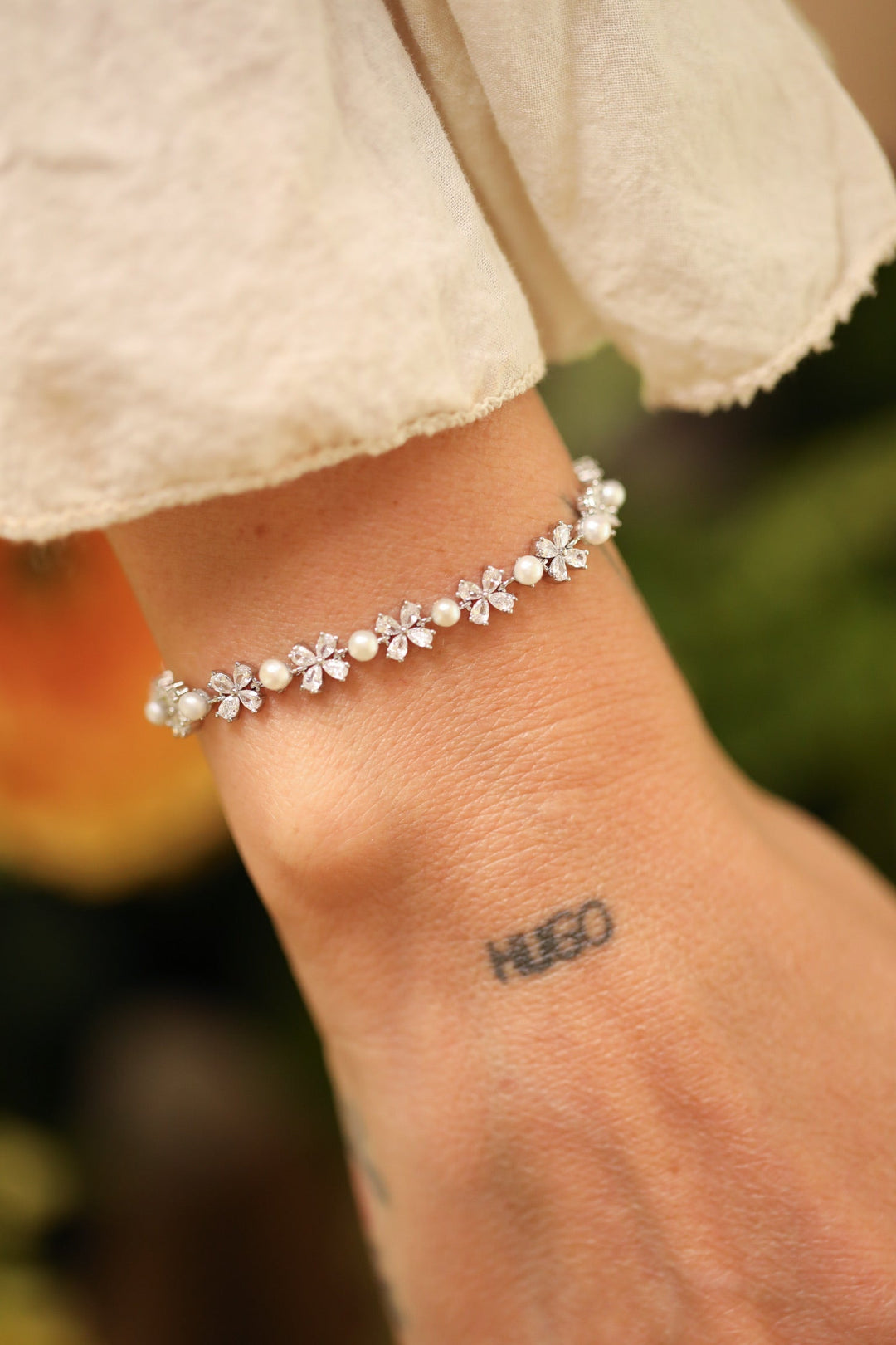 Rooted - Silver Daisy Bracelet  - Forsølvet