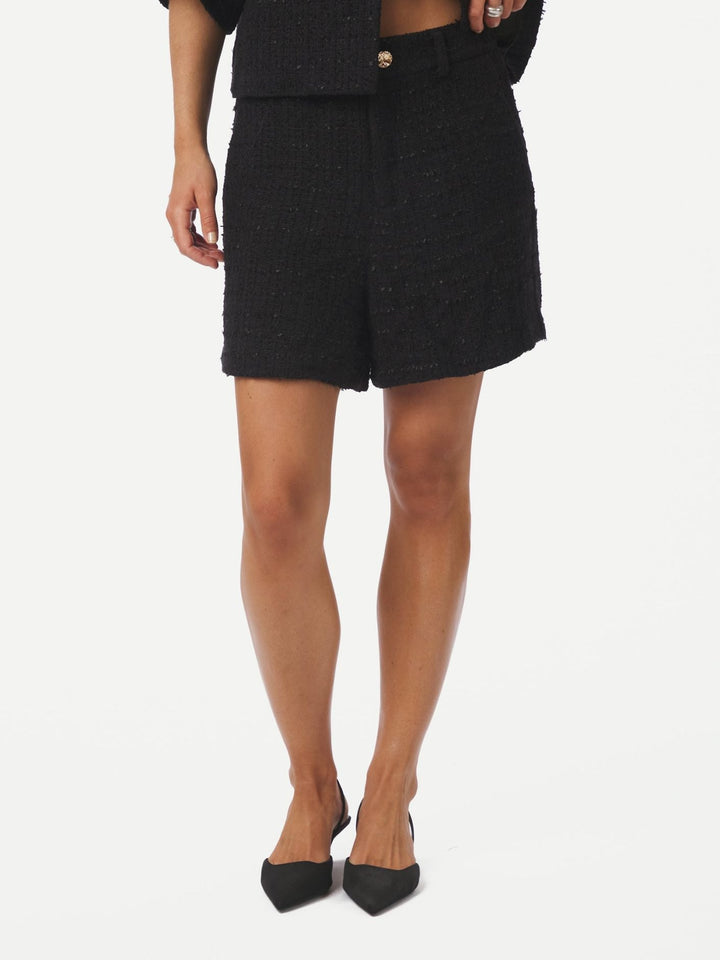 Neo Noir - Zanya Boucle Shorts 167198 - 100 - Black
