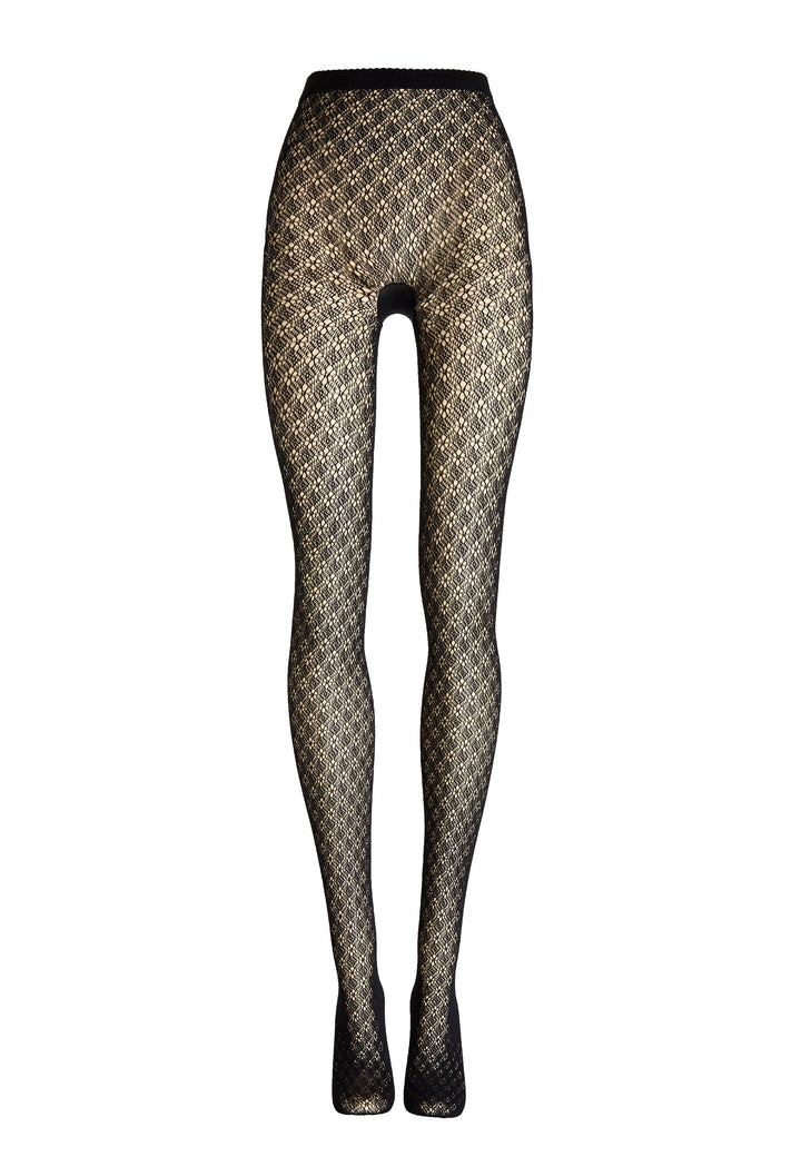 Wolford - Blossom Net Tights 19490 - 7005 Black