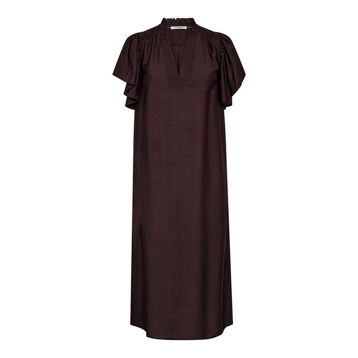 Co´Couture - Heracc Ss Frill Dress 36421 - 83 - Mocca