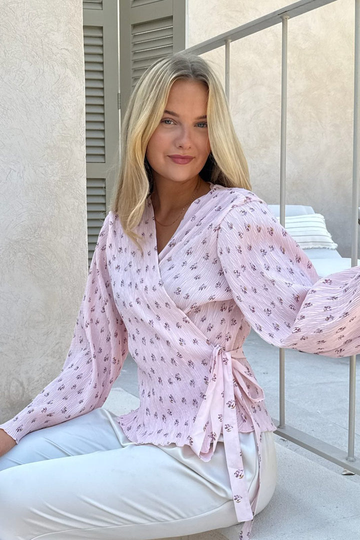 BYIC - Ofeliaic Wrap Shirt A23939 - Pink