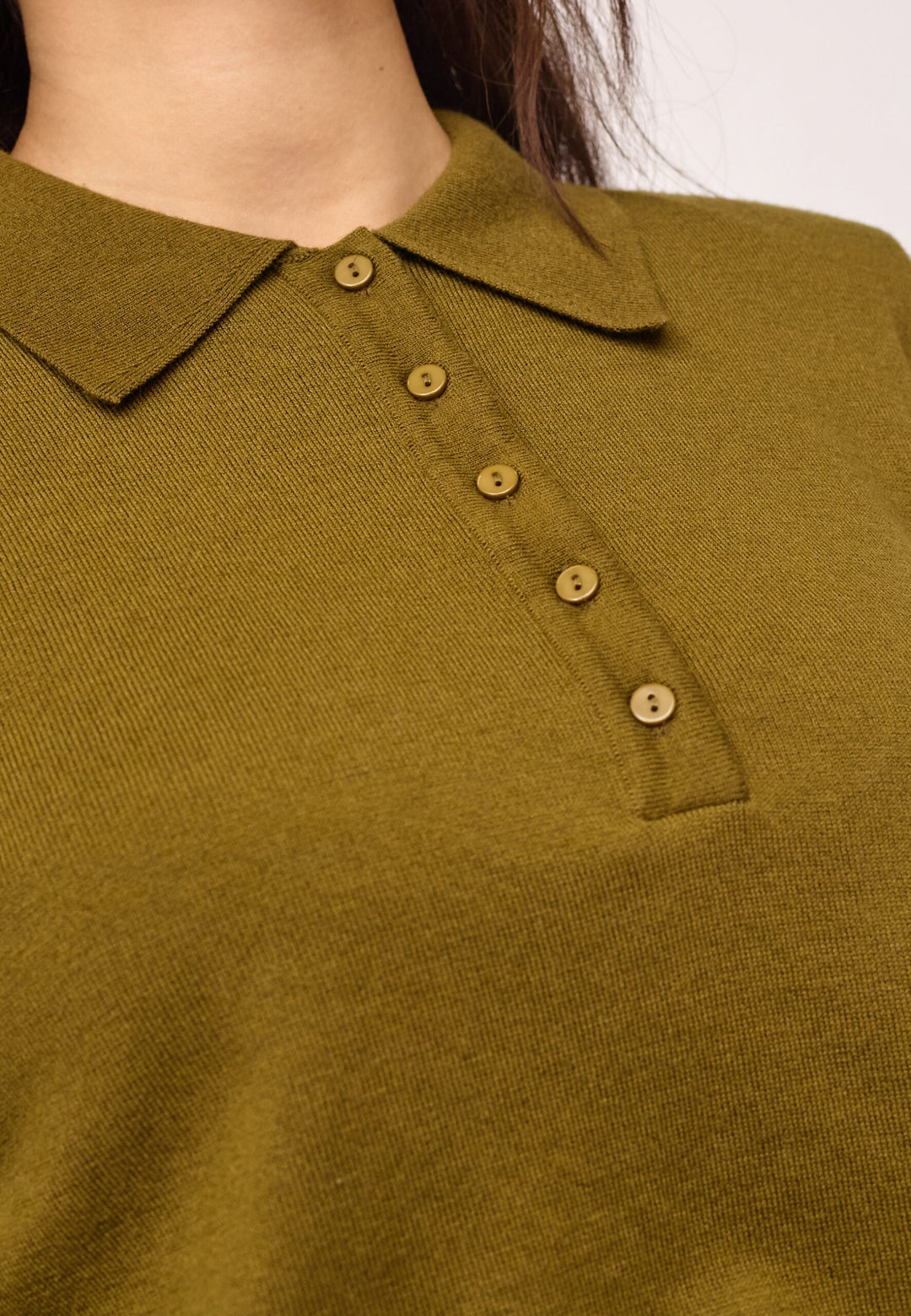 Co´Couture - Corycc Padded Polo Knit 500212 - 60007 - Fern Green