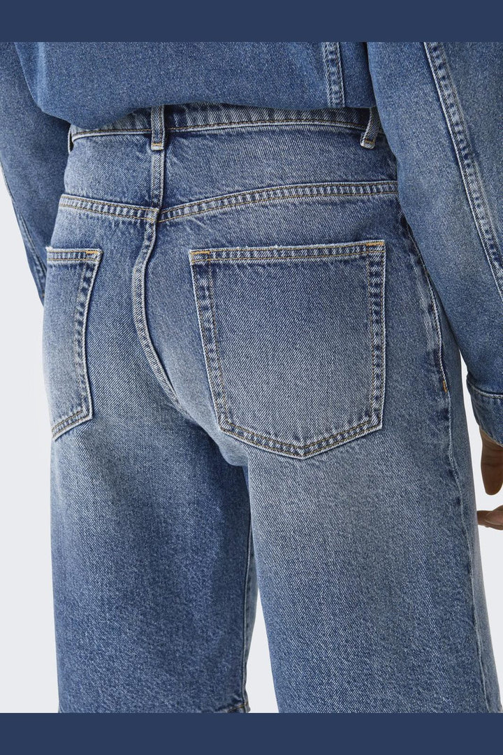 Only - Onlmate Reg Baggy Long Shorts - 4674440 Medium Blue Denim