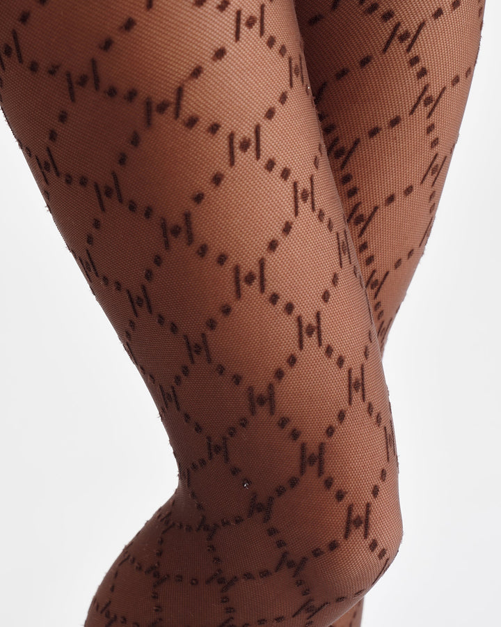 Hype The Detail - Tight Logo 25Den 16013-7701 - 4552 - Brun