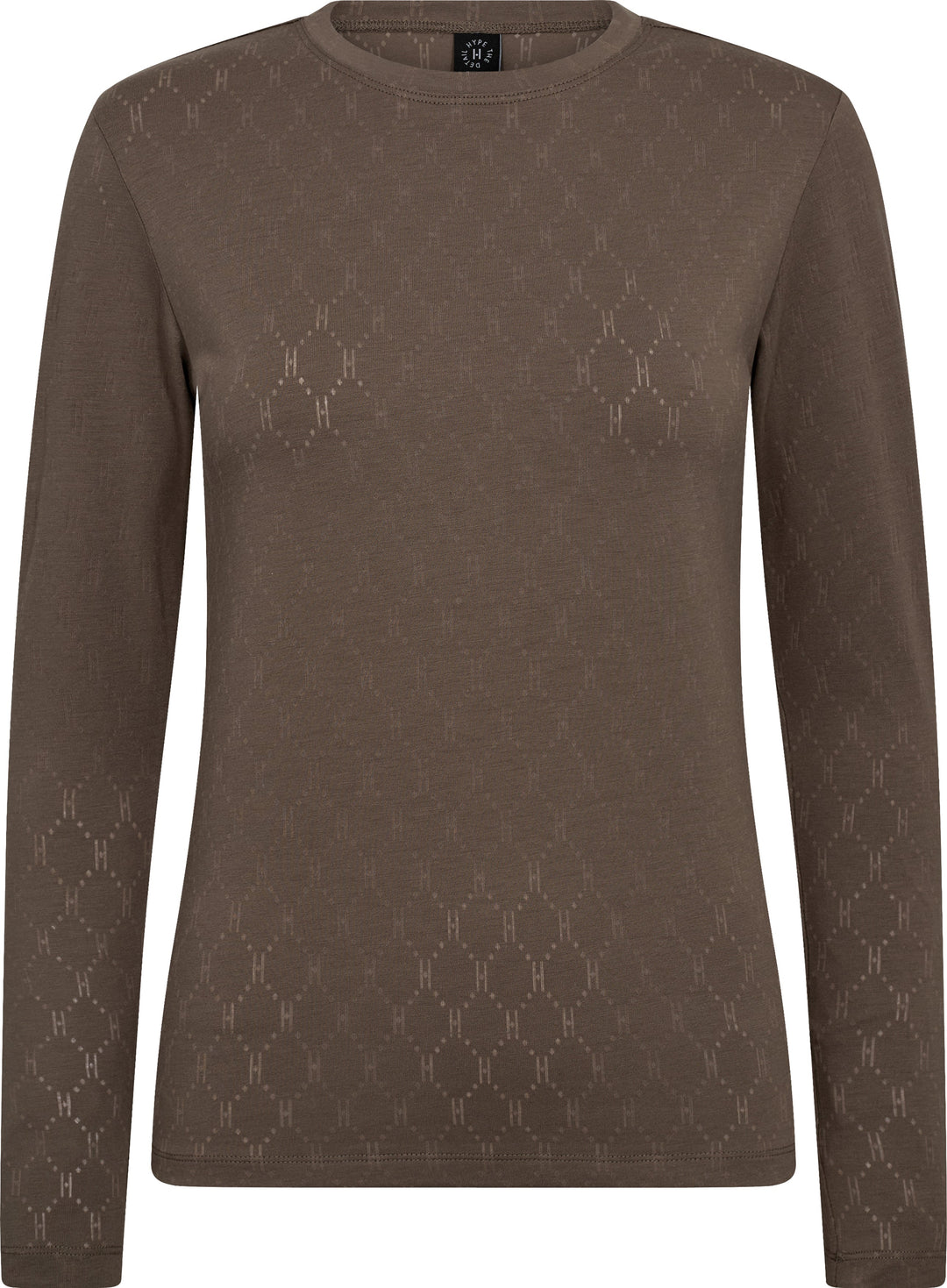 Hype The Detail - Tee L/S, Cotton 600-14 - 2 - Brun
