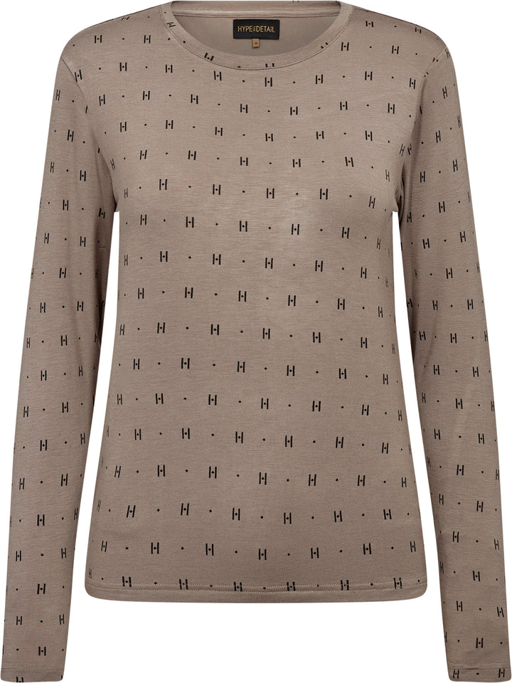 Hype The Detail - Htd Tee L/S Cashmere-Blend 650-14 - 4 - Sand