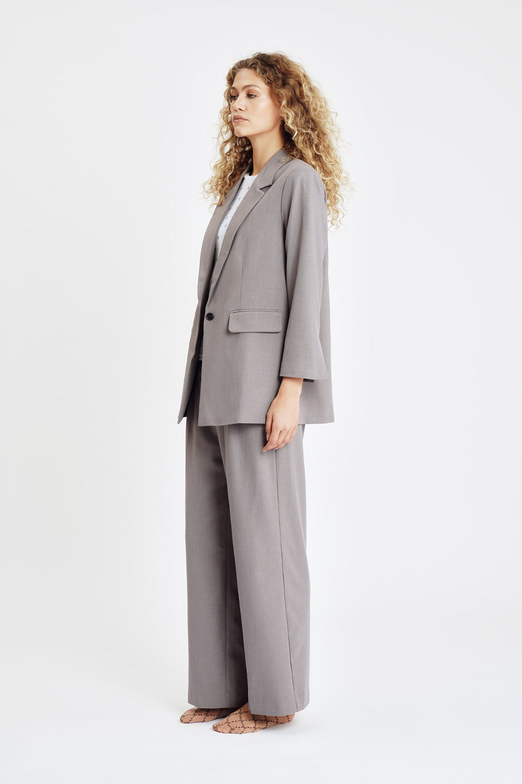 Hype The Detail - Relaxed Blazer 740-60 - 4 - Sand