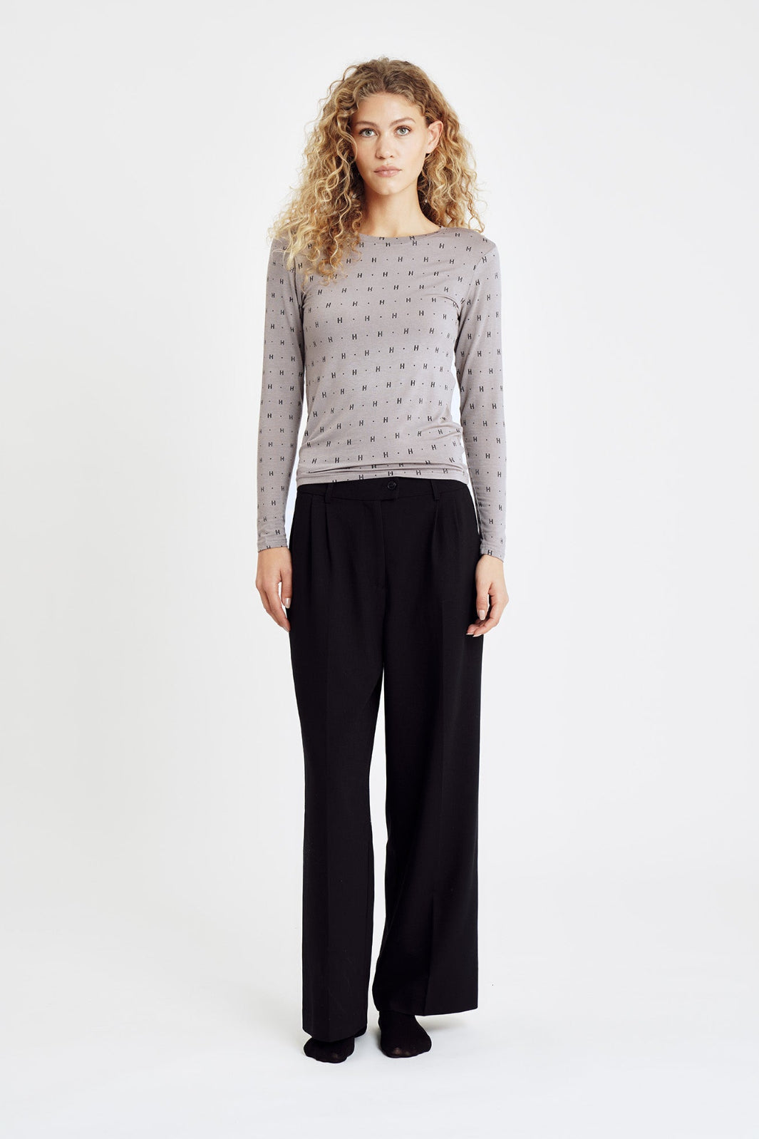 Hype The Detail - Htd Tee L/S Cashmere-Blend 650-14 - 4 - Sand