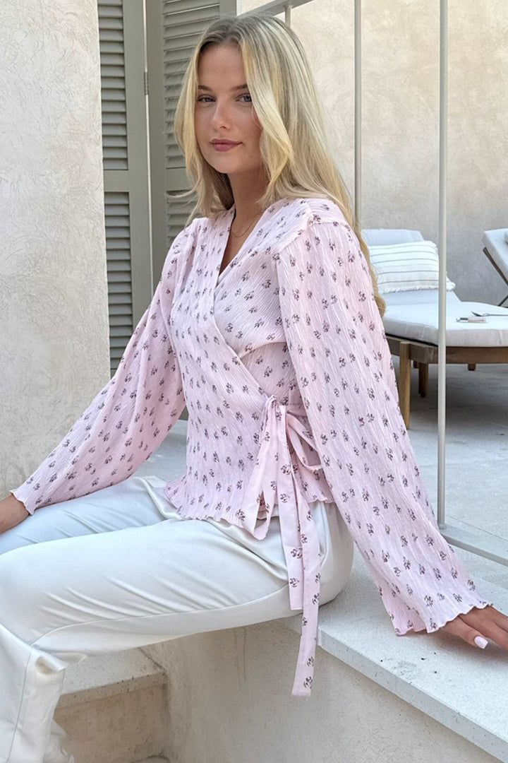 BYIC - Ofeliaic Wrap Shirt A23939 - Pink