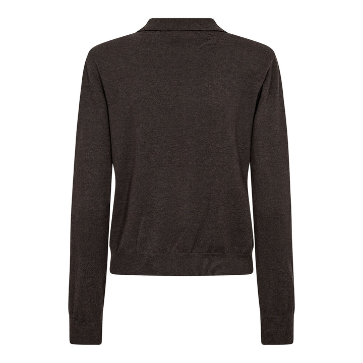 Co´Couture - Corycc Padded Polo Knit 500212 - 20003 - Dark Brown
