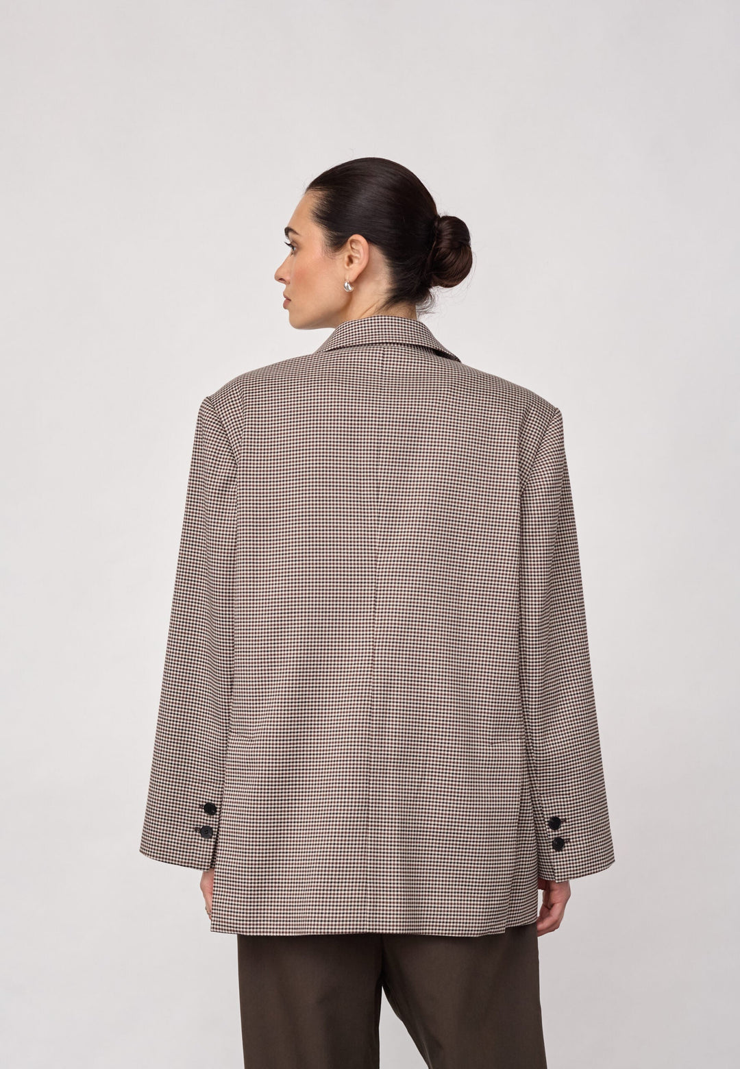 Co´Couture - Midacc Check Power Blazer 500845 - 10060 - Bone - Brown