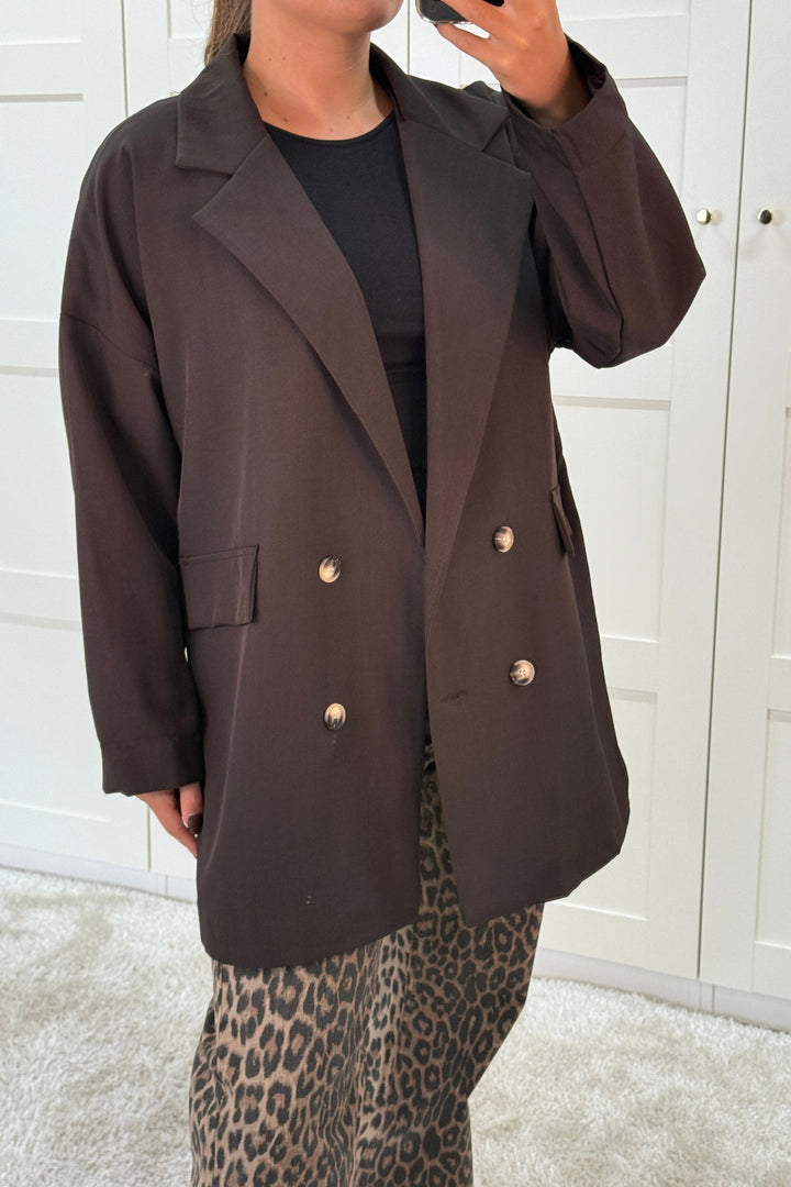A-bee - Daphne Blazer - Dark Brown