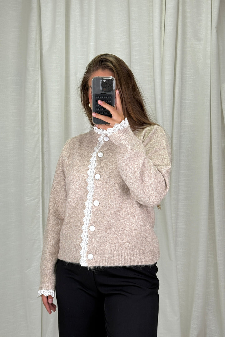 A-bee - Nicolina Knit sweater - Taupe