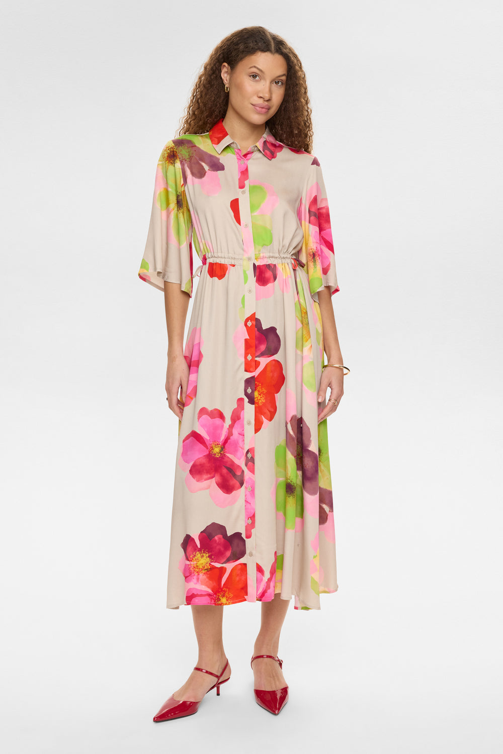 Nümph - Nutassy Long Dress 707193 - Gray Morn