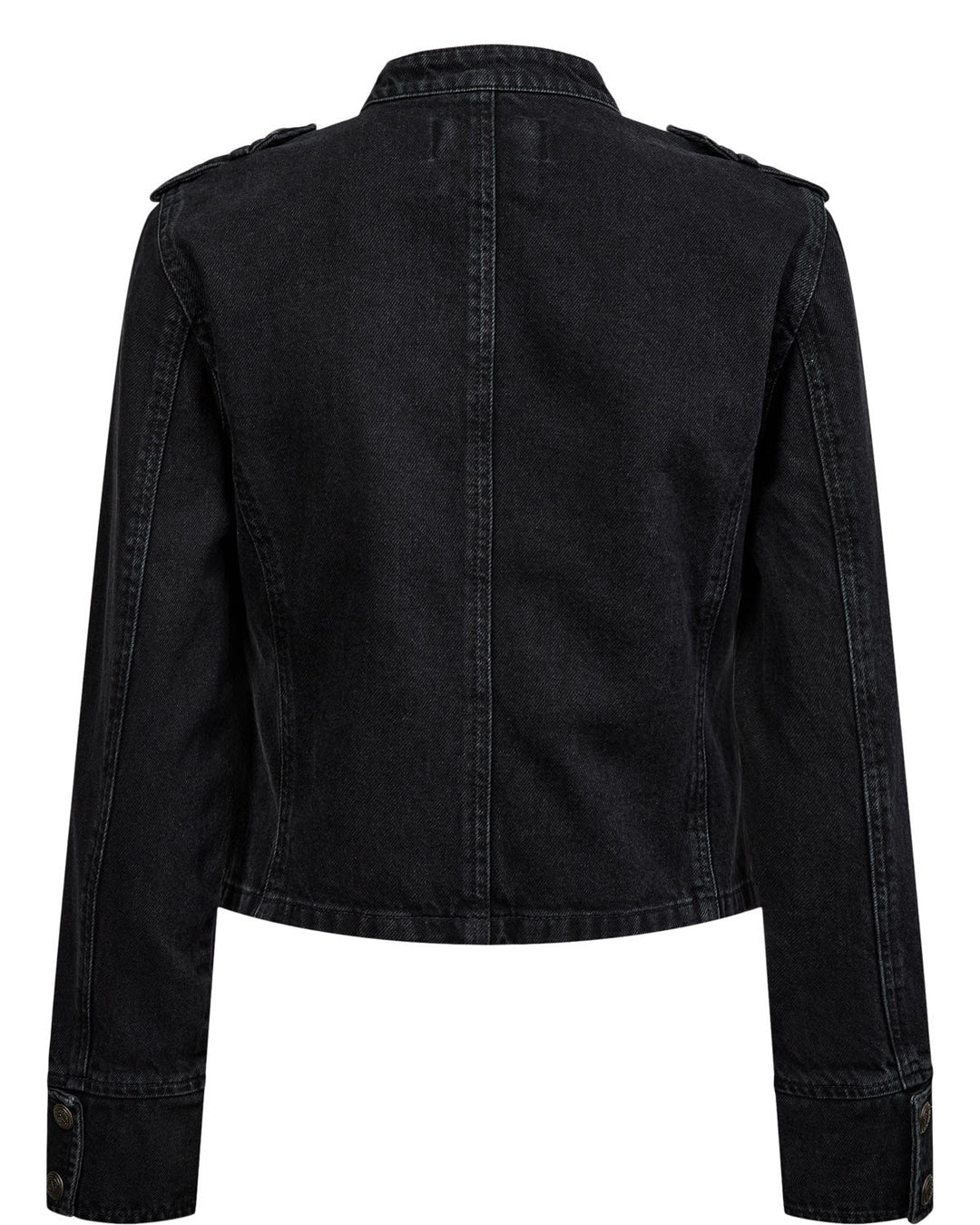 NüMph - Nubillie Fitted Denim Jacket  708391 - Black Denim