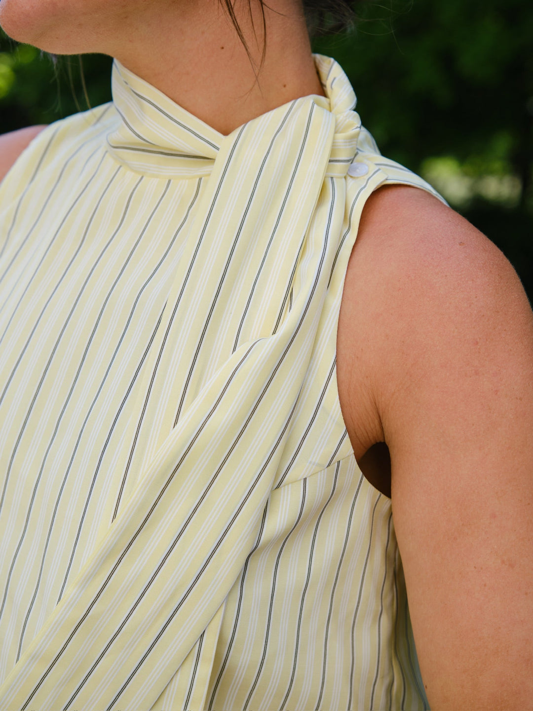 Voorbestelling - Neo Noir - Veda Stripe Top 165002 - 191 - Light Yellow