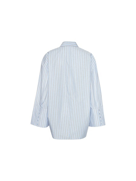 Rotate - Poplin Oversized Shirt 1153663082 - 3082 Hydrangea (blue) Comb.