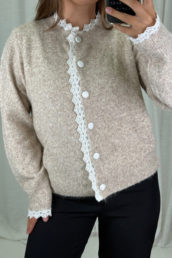 A-bee - Nicolina Knit sweater - Taupe