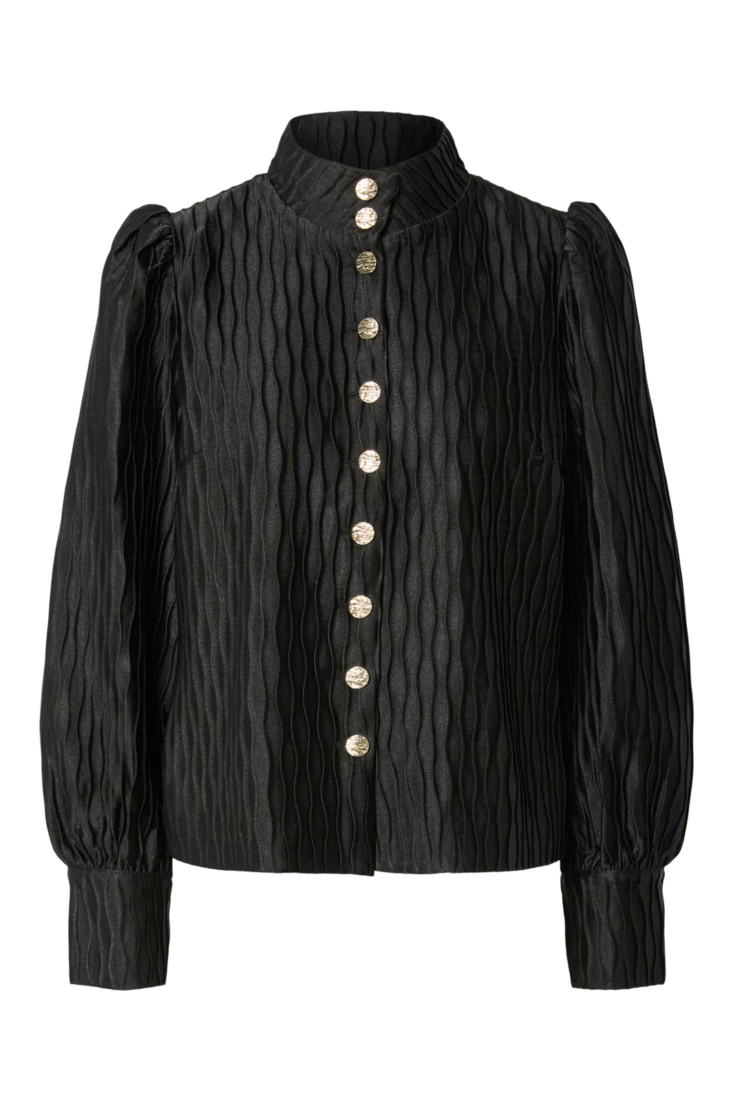 Y.A.S - Yasripple Ls Shirt - 4608468 Black