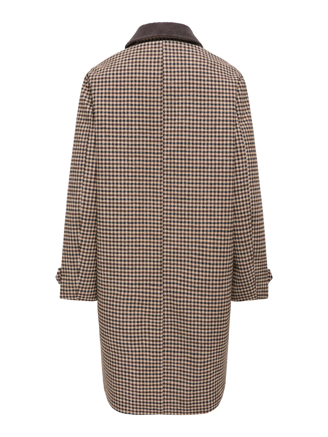 JDY - Jdyvalerie Check Coat Yfm - 5044326 Iced Coffee Black And Chocolate Torte